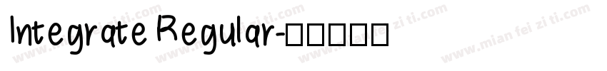 Integrate Regular字体转换